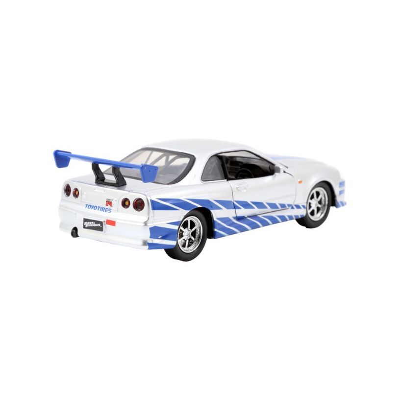 Fast & Furious – 2002 Nissan Skyline Gtr R34 Silver 1:32 Scale Hollywood Ride