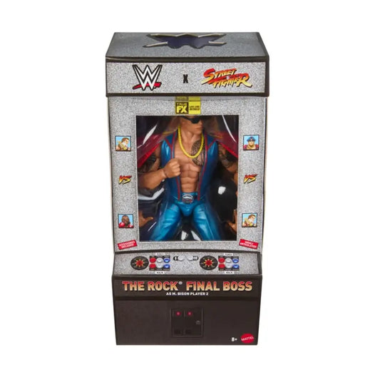 Final Boss The Rock As M. Bison P2 Wwe X Street Fighter Elite Series 4