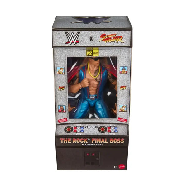 Final Boss The Rock As M. Bison P2 Wwe X Street Fighter Elite Series 4