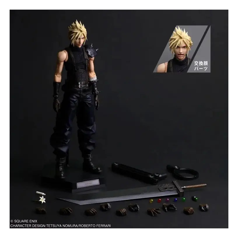 Final Fantasy Vii Rebirth Cloud Strife Play Arts Shin Figure