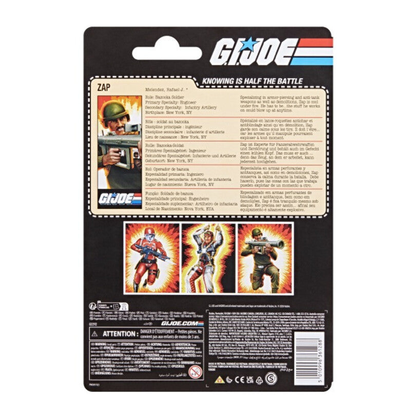 G.I. Joe Classified Series Retro Cardback Rafael Zap Melendez