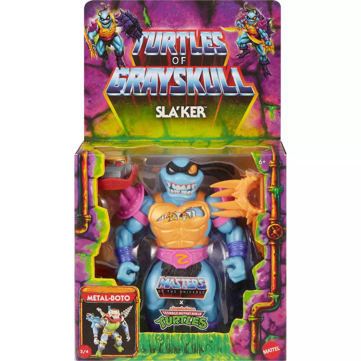 MOTU X TMNT Origins Slaker Turtles of Grayskull