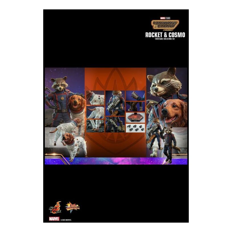 Guardians Of The Galaxy Vol 3 – Rocket And Cosmo 1:6 Scale Collectable