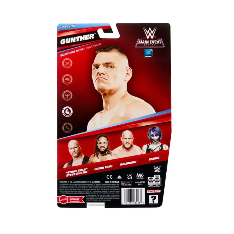 Gunther - Wwe Mattel Main Event Series 167