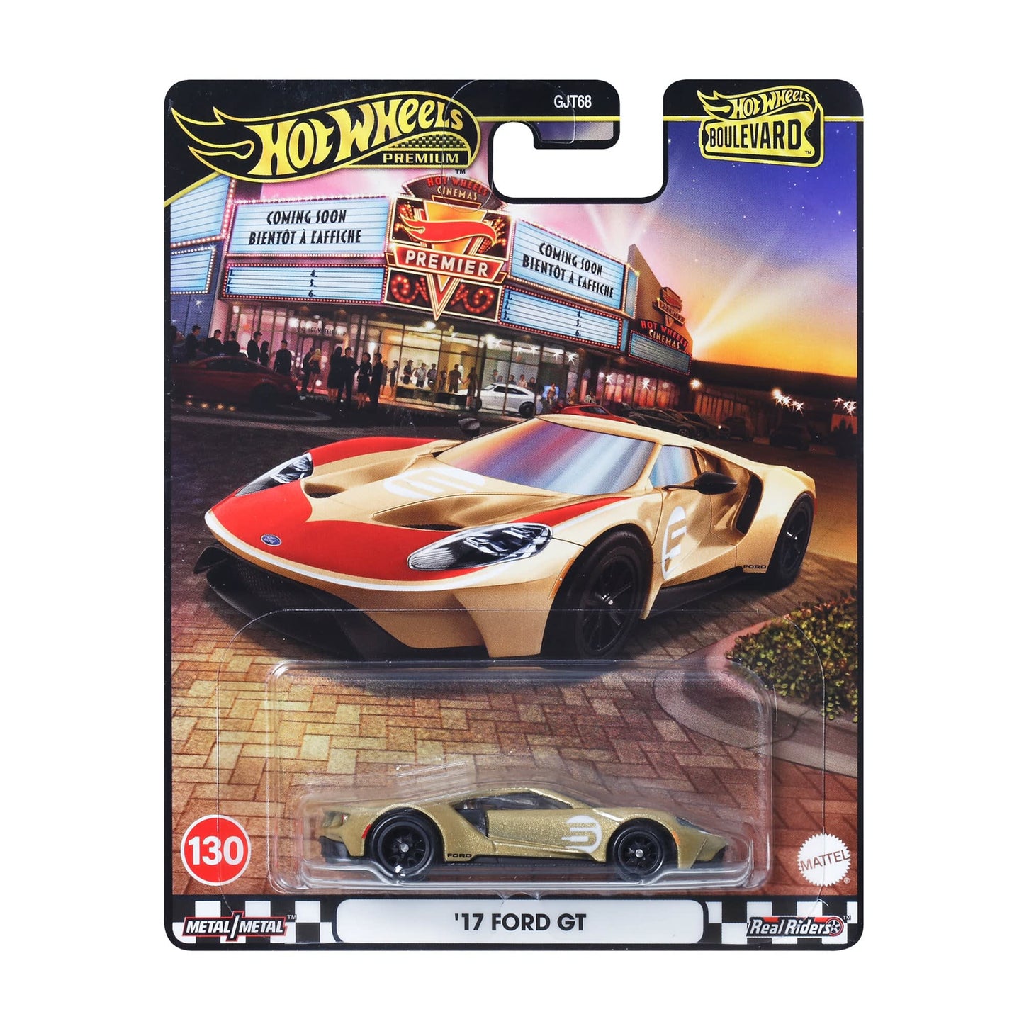 17 Ford Gt Hot Wheels Boulevard Gjt68-958C
