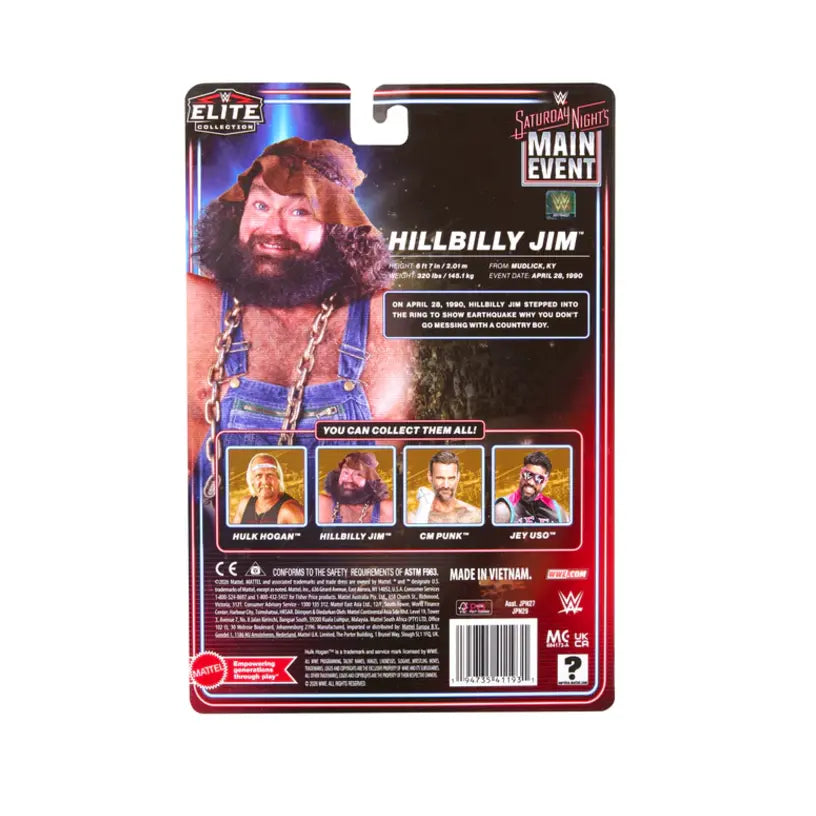 Hillbilly Jim 2026 Wwe Elite Saturday Night'S Main Event Series 1