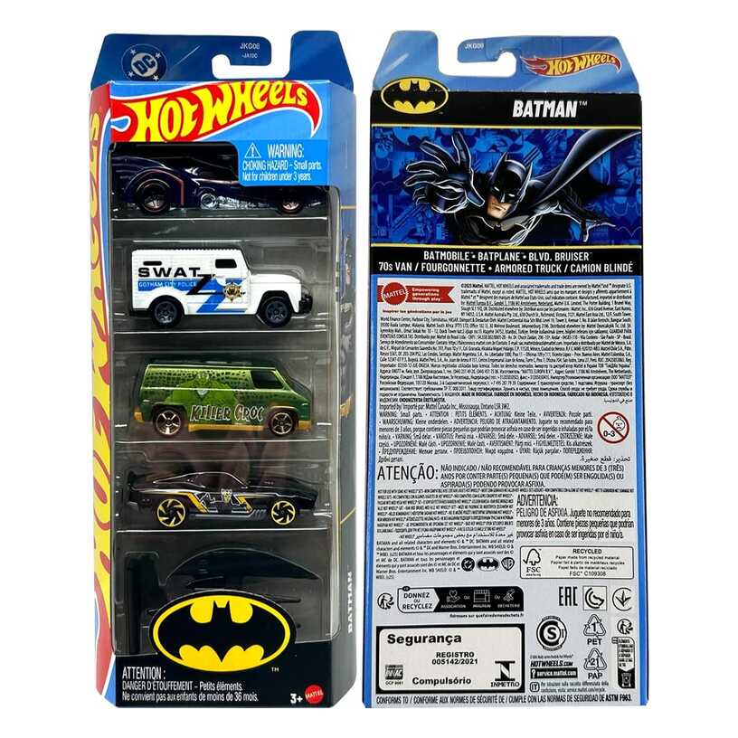 Hot Wheels 2026 Batman 5-Pack Jkg08