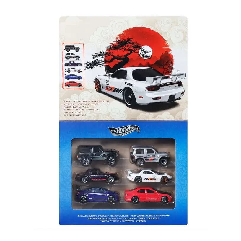 Hot Wheels 2026 Silver Series Japanese 6 Pack