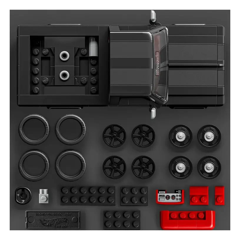 Hot Wheels '83 Chevy Silverado Brick Shop Kit By Mattel