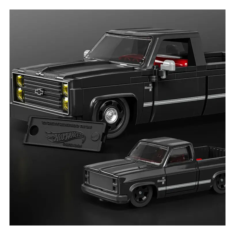 Hot Wheels '83 Chevy Silverado Brick Shop Kit By Mattel