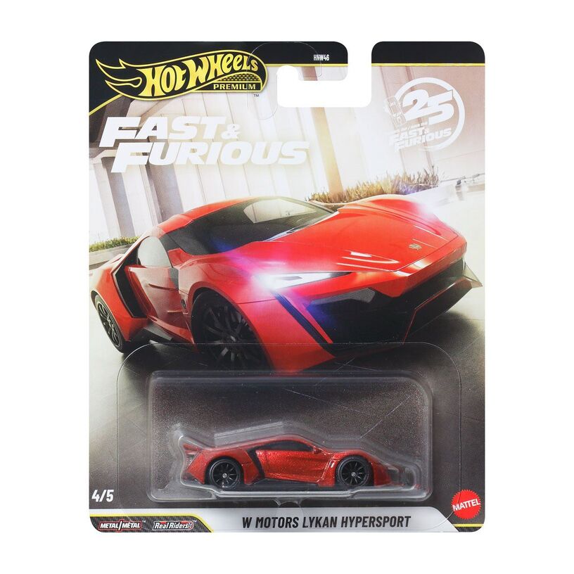 Hot Wheels Premium Fast & Furious 25 Years W Motors Lykan Hypersport