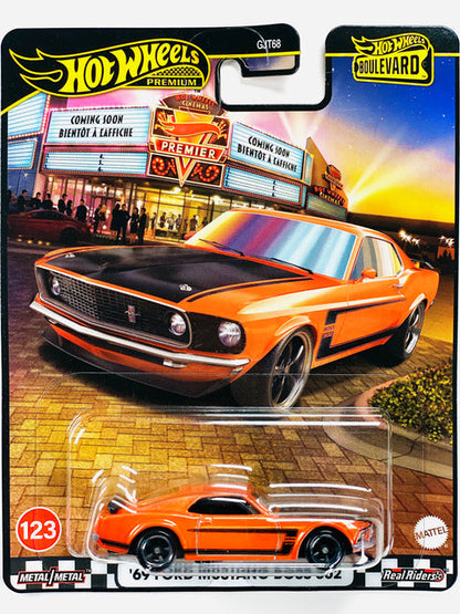 69 Ford Mustang Boss 123 Hot Wheels Boulevard Gjt68-958B