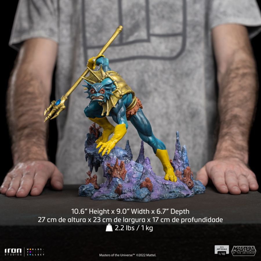 Iron Studios Masters Of The Universe Mer-Man 1:10 Art Scale Statue