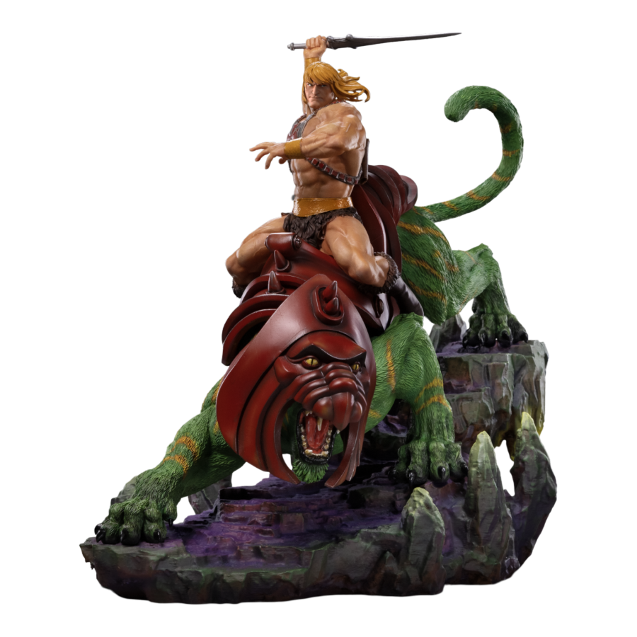 Iron Studios Masters Of The Universe He-Man & Battle Cat 1:10 Art Scale Statue
