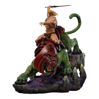 Iron Studios Masters Of The Universe He-Man & Battle Cat 1:10 Art Scale Statue