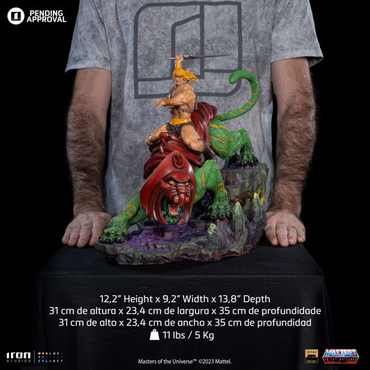 Iron Studios Masters Of The Universe He-Man & Battle Cat 1:10 Art Scale Statue