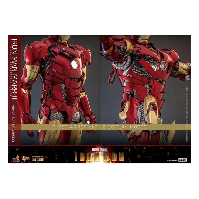Iron Man Mk3 Armor Suit Up Version Diecast 1:6 Collectable Action Figure