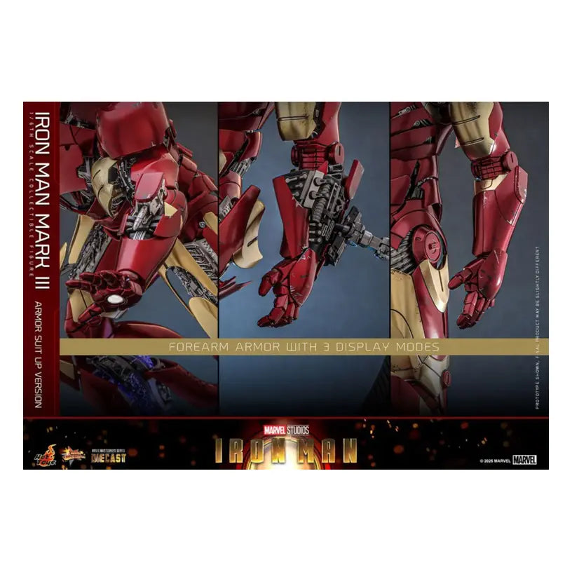 Iron Man Mk3 Armor Suit Up Version Diecast 1:6 Collectable Action Figure