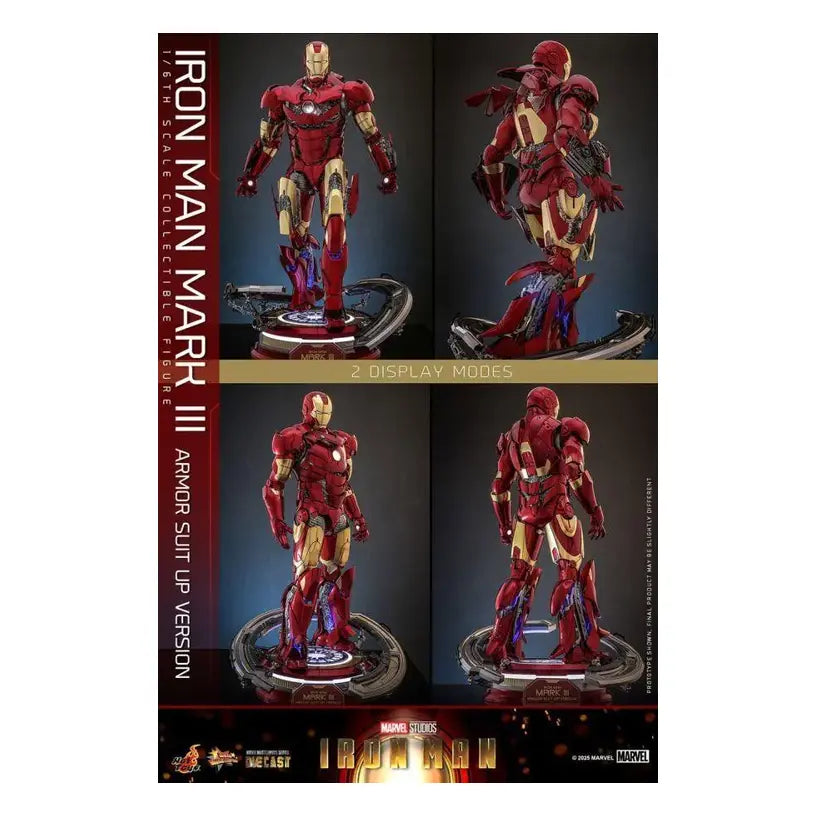 Iron Man Mk3 Armor Suit Up Version Diecast 1:6 Collectable Action Figure