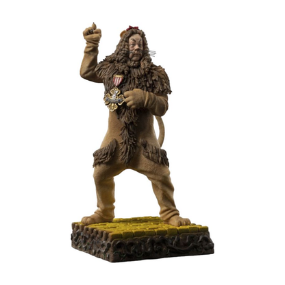 Cowardly Lion - The Wizard of Oz Art Scale 1:10 Statue - Iron Studios â€” Complete statue front view on white