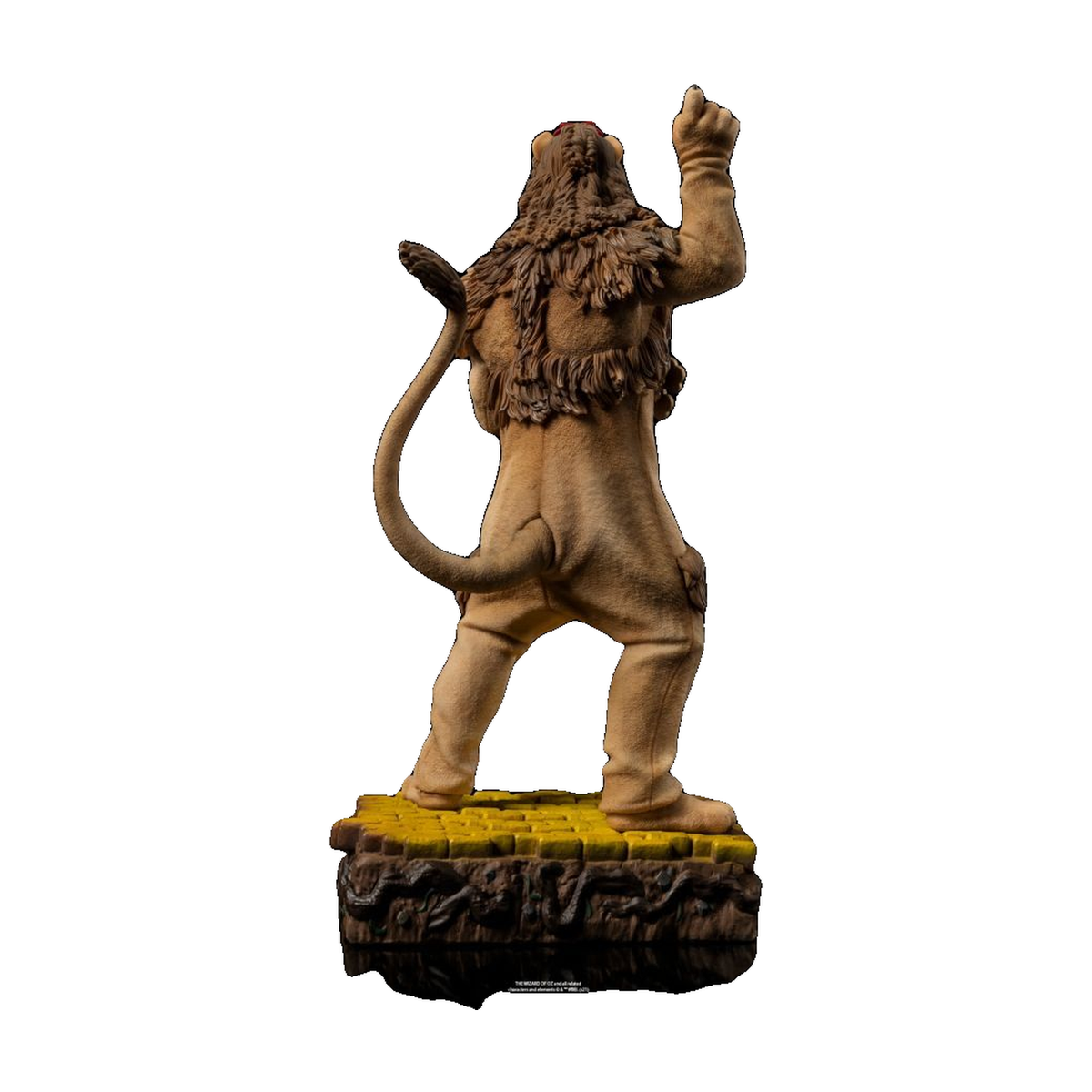 Cowardly Lion - The Wizard of Oz Art Scale 1:10 Statue - Iron Studios â€” Complete statue rear view on white