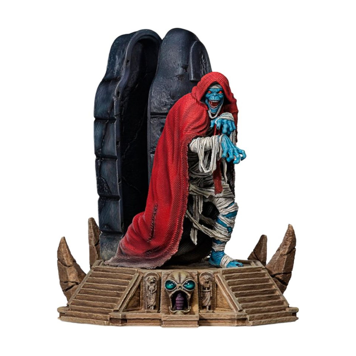 Mumm-Ra Decayed Form Deluxe - ThunderCats Art Scale 1:10 Statue â€” Complete statue front view on white