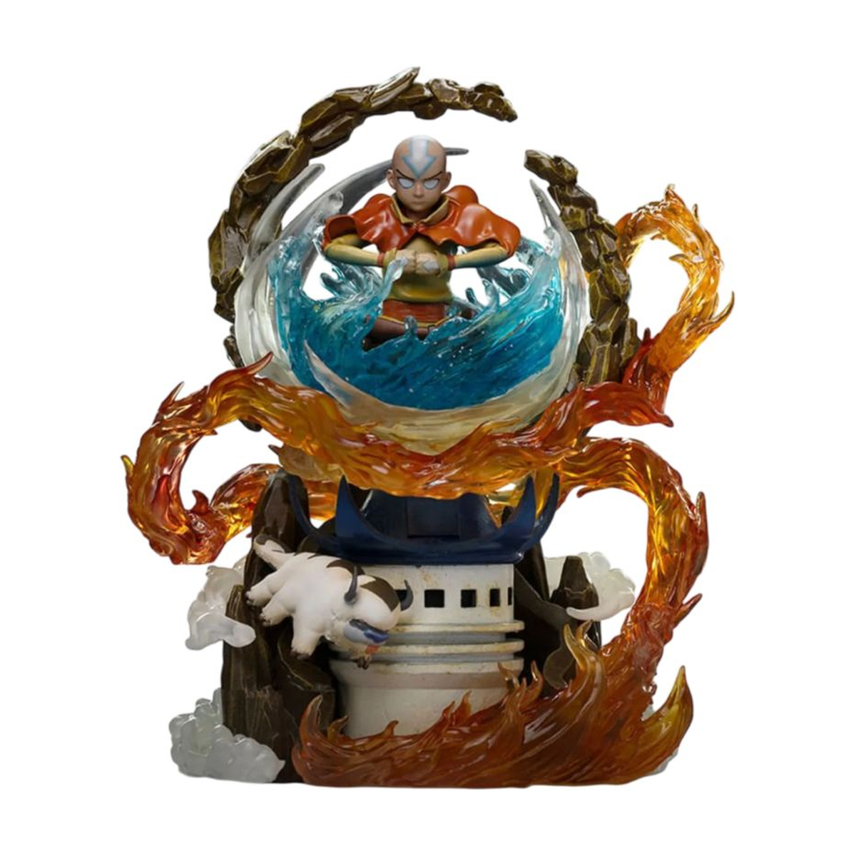 Aang - Avatar The Last Airbender Art Scale 1:10 Statue - Iron Studios â€” Complete statue front view on white