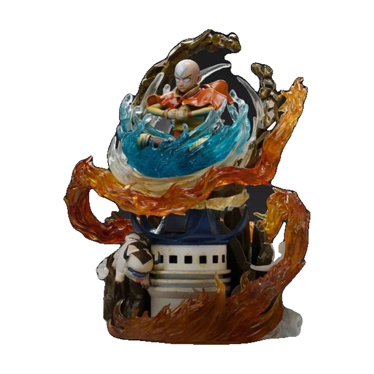 Aang - Avatar The Last Airbender Art Scale 1:10 Statue - Iron Studios â€” Complete statue alternate view on white
