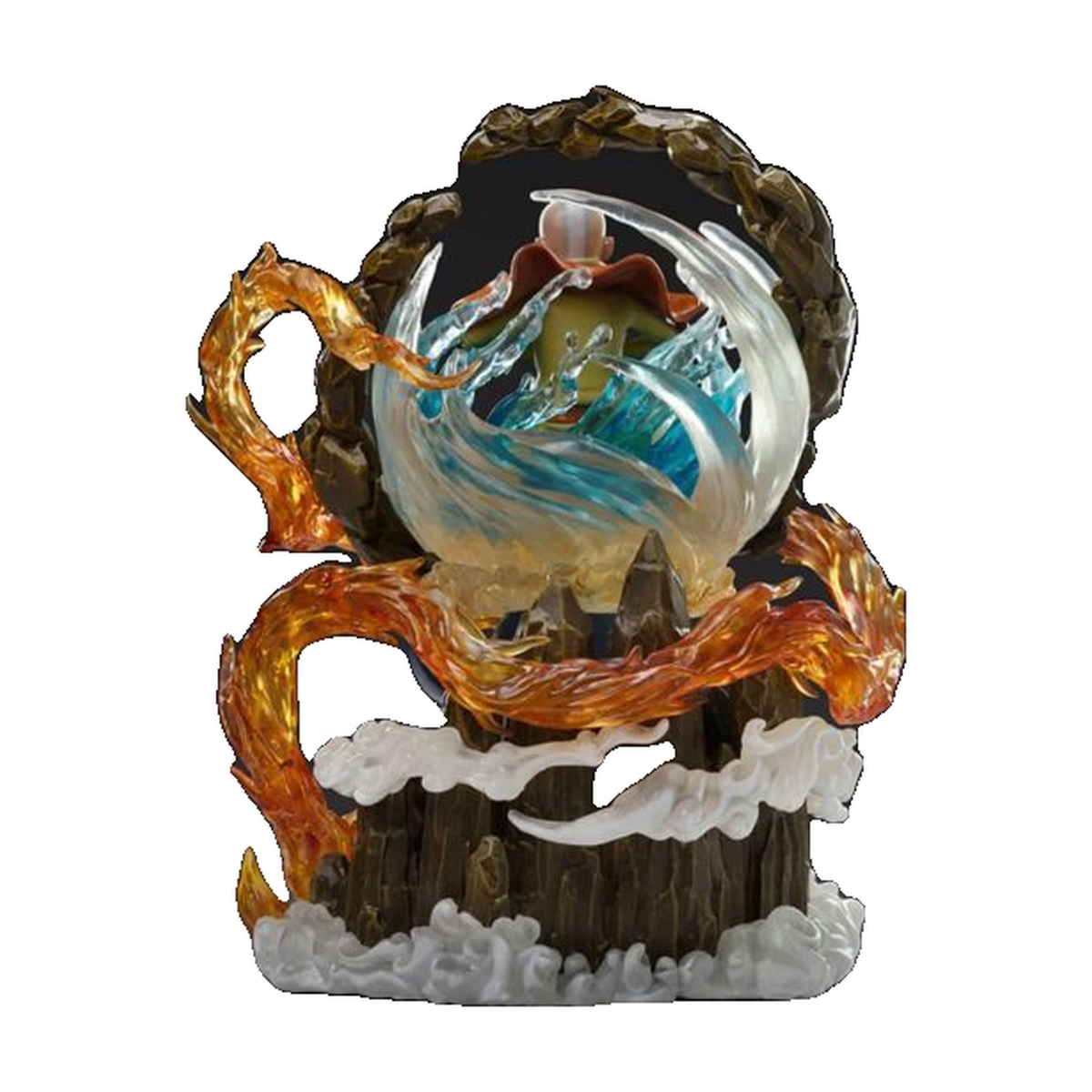 Aang - Avatar The Last Airbender Art Scale 1:10 Statue - Iron Studios â€” Complete statue rear view on white