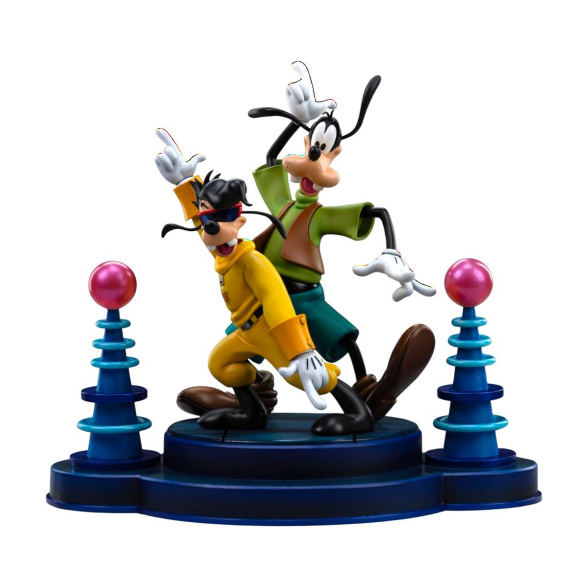 Goofy and Max - A Goofy Movie Art Scale 1:10 Statue - Iron Studios â€” Complete statue front view on white
