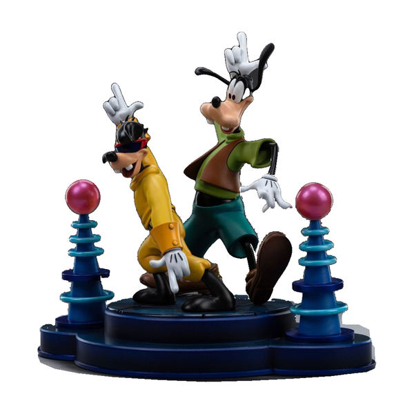 Goofy and Max - A Goofy Movie Art Scale 1:10 Statue - Iron Studios â€” Complete statue alternate view on white