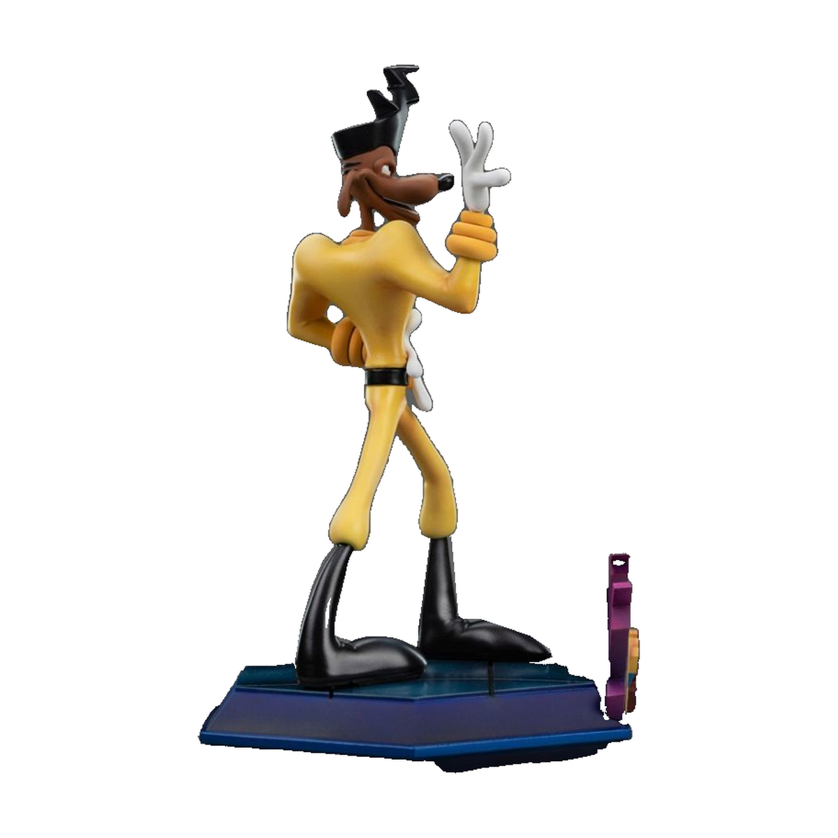 Powerline - A Goofy Movie Art Scale 1:10 Statue - Iron Studios â€” Complete statue rear view on white