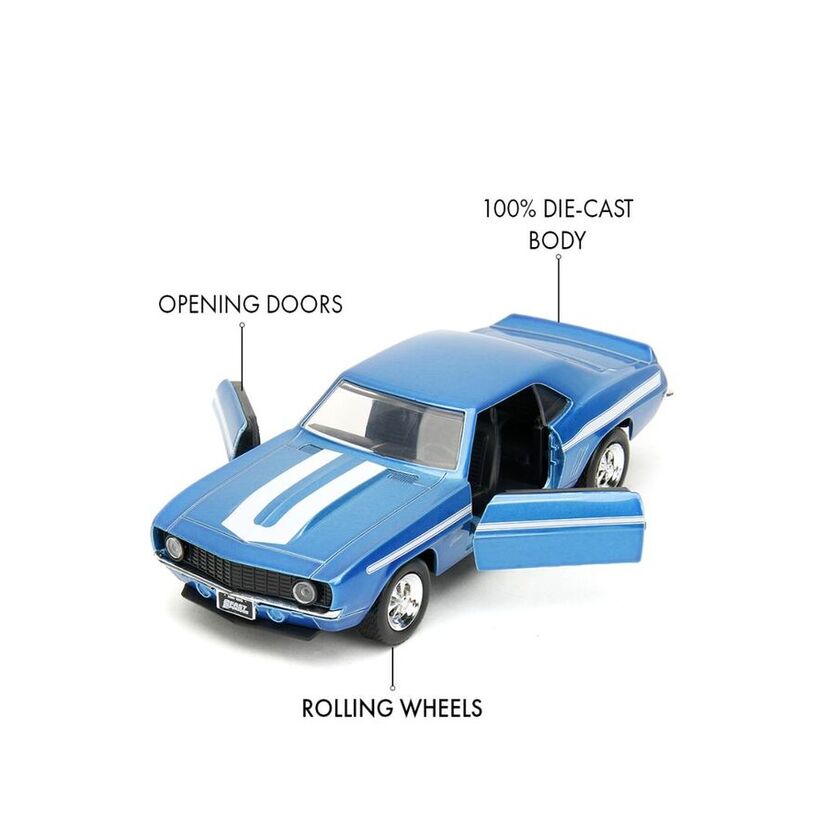 Fast & Furious - 1:32 1969 Chevrolet Camaro (Candy Blue) Diecast Vehic
