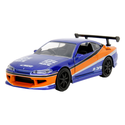 Fast & Furious - 1:32 2001 Nissan Silvia S15 Bu&Or Diecast Vehicle