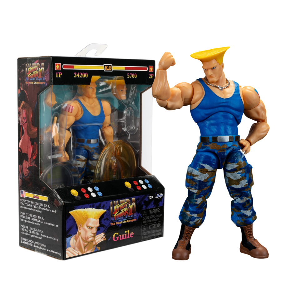 Street Fighter Ii - Guile (Player 2) 6" Figure