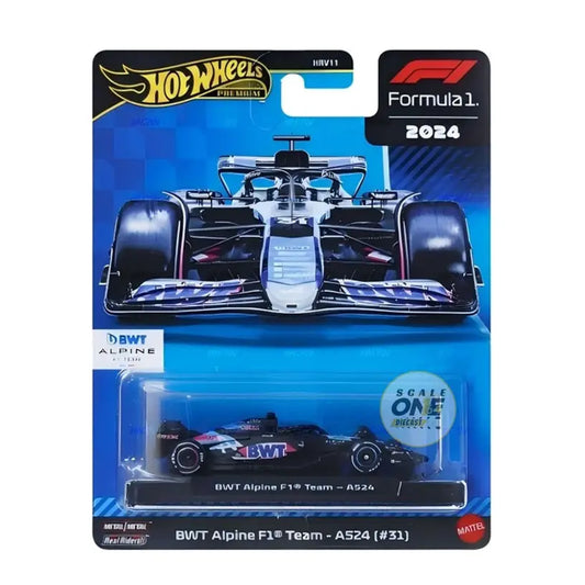Hot Wheels Premium Formula 1 Bwt Alpine F1 Team A524 1:64 #31
