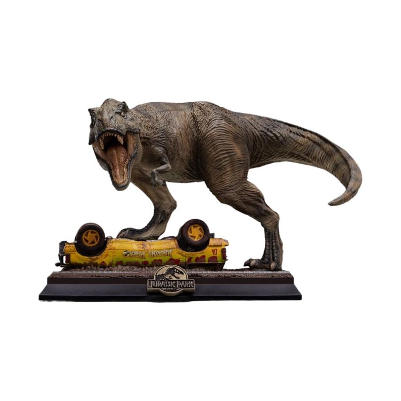 Jurassic Park T-Rex Attack Icons Statue