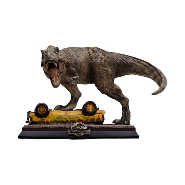 Jurassic Park T-Rex Attack Icons Statue