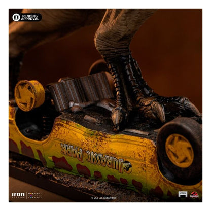 Jurassic Park T-Rex Attack Icons Statue