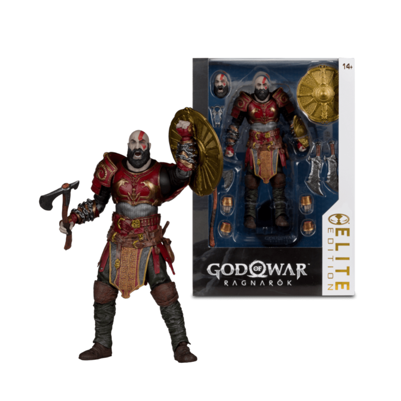 Kratos God Of War Ragnarok 7" Figure With Ares Armor Elite Edition