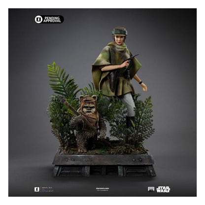 Leia And Wicket Star Wars 1:10 Statue