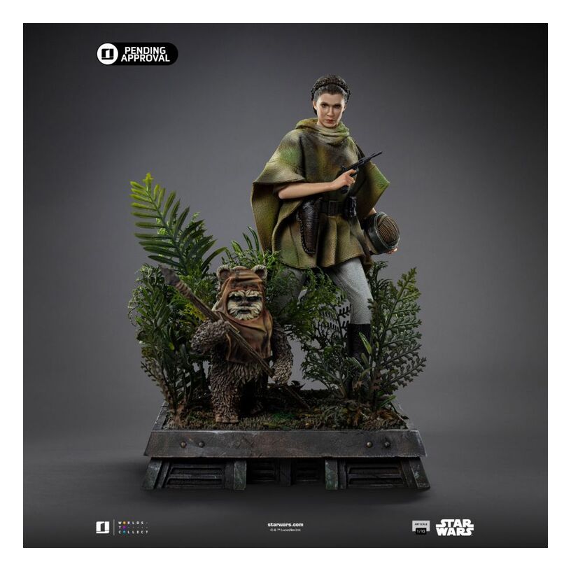 Leia And Wicket Star Wars 1:10 Statue