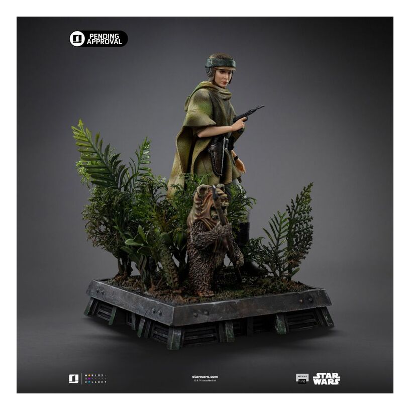 Leia And Wicket Star Wars 1:10 Statue