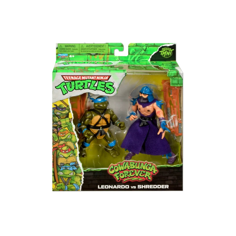 Leonardo Vs Shredder 2-Pack Tmnt Cowabunga Forever