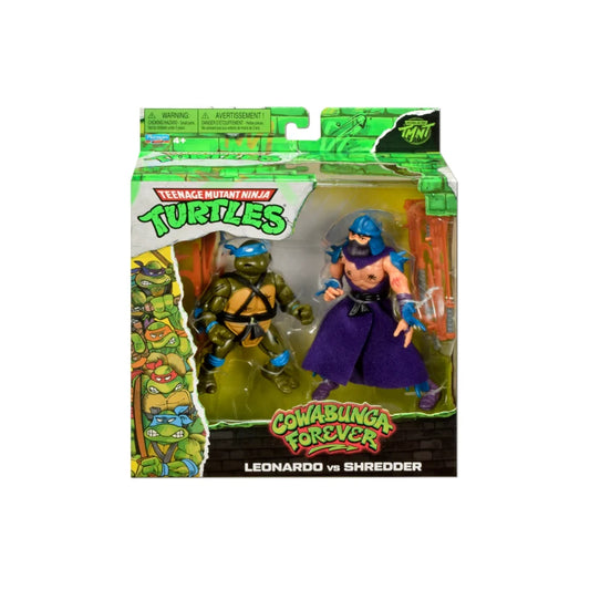 Leonardo Vs Shredder 2-Pack Tmnt Cowabunga Forever