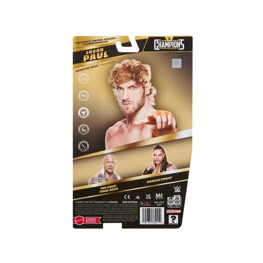 Logan Paul With Us Championship Title Wwe Main Event Champions 2026 Wave 7