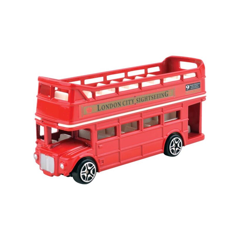 London Open Top Bus 3.5" Die-Cast Vehicle Metro Town