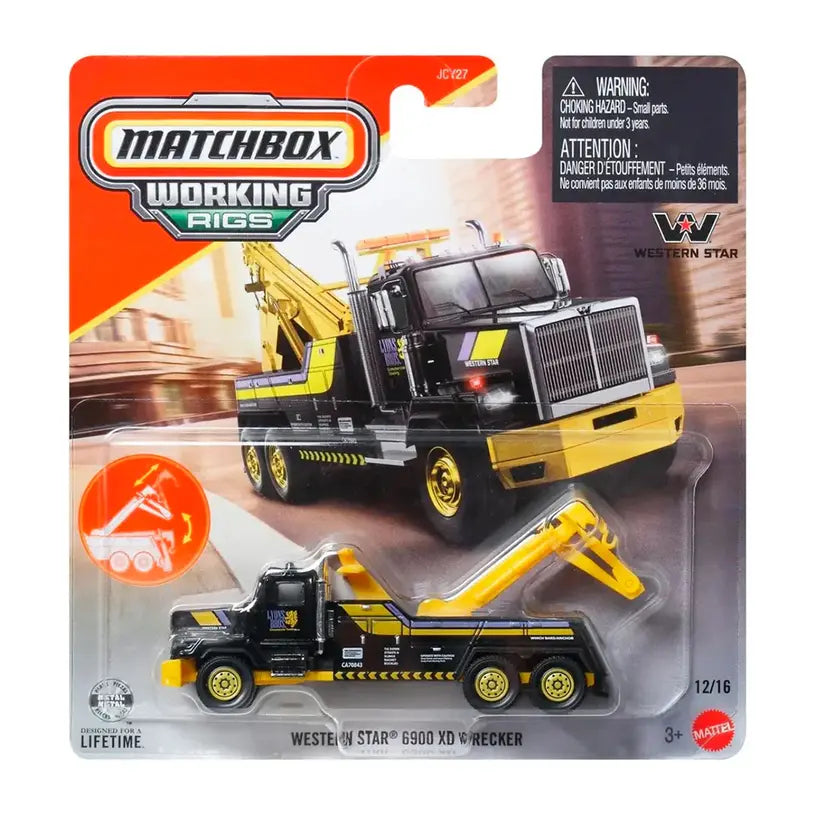 Western Star 6900 Xo Wrecker Matchbox Working Rigs Jcy27-979H