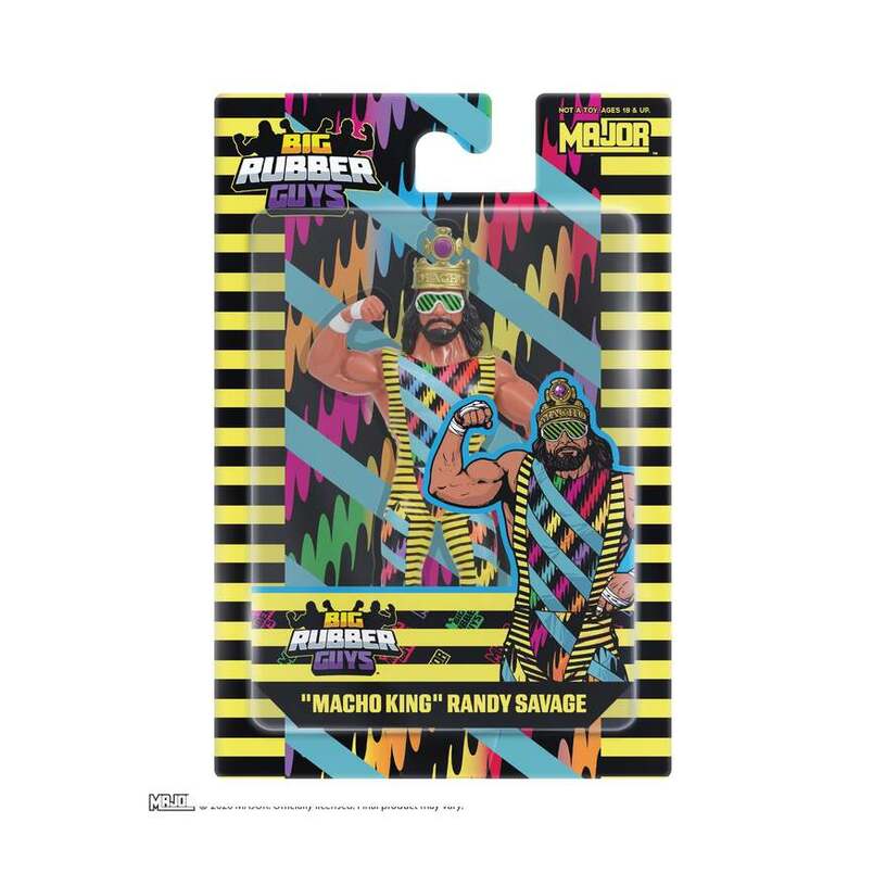 Major Big Rubber Guys Macho King Randy Savage 2026 8-Inch Figure