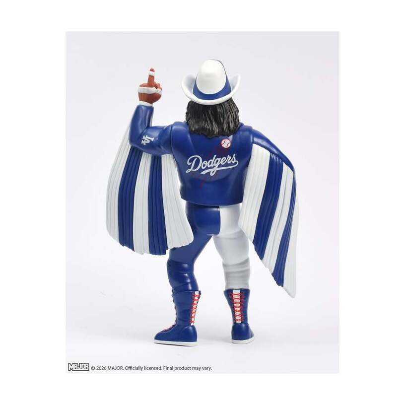 Major Big Rubber Guys Macho Man Randy Savage Los Angeles Dodgers 8-Inch Figure